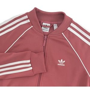 Adidas Superstar Track Jacket Three Stripe Trefoil Rose Pink Women’s Small